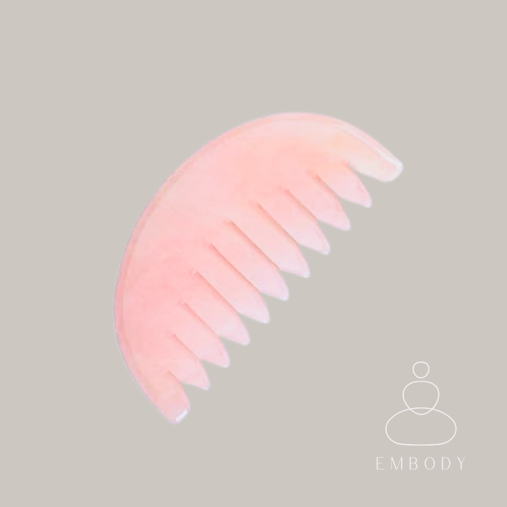 Rose Quartz Sensory Comb